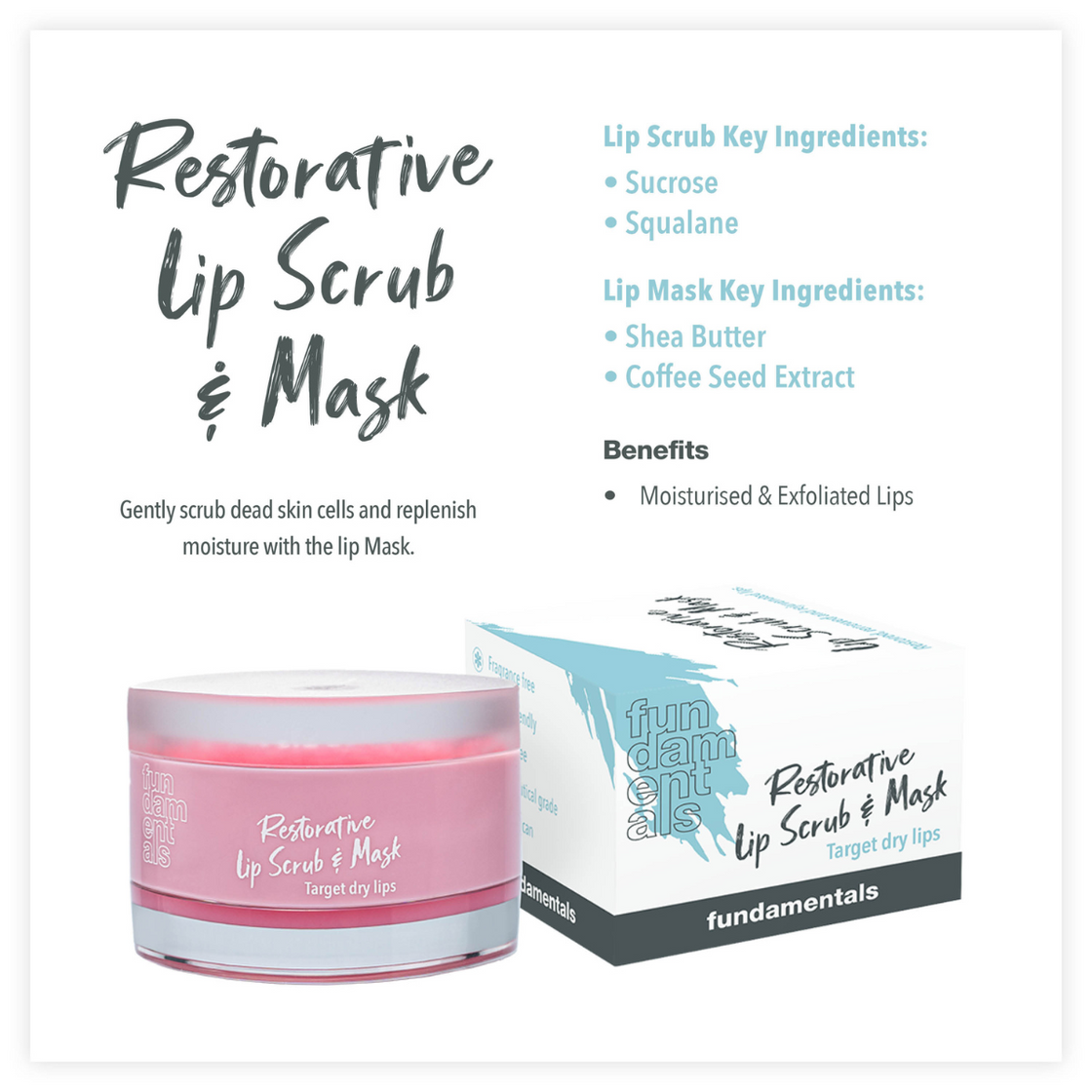 Fundamentals | Restorative Lip Scrub & Mask