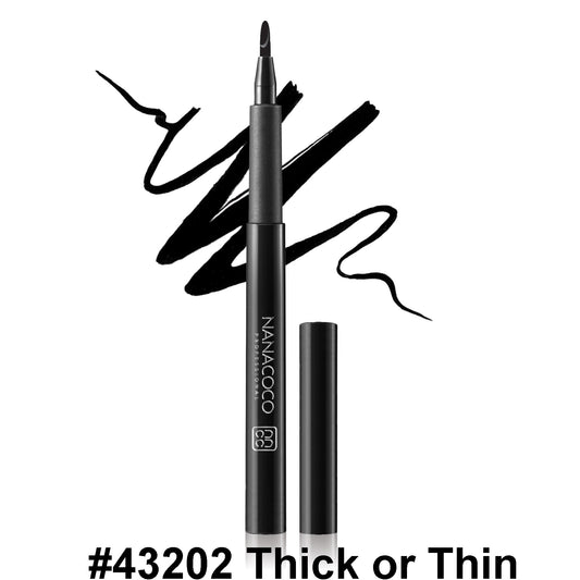 Nanacoco | Liquid Eyeliner |  Thick or Thin (Black)